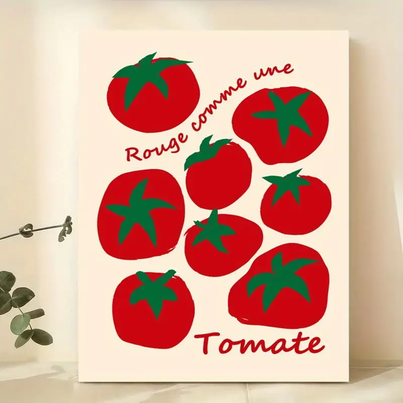 Photography Hobby - モダンなカラフルな赤いトマト壁アートプリントキャンバス絵画ポスター画像リビングダイニングキッチンルーム家の装飾