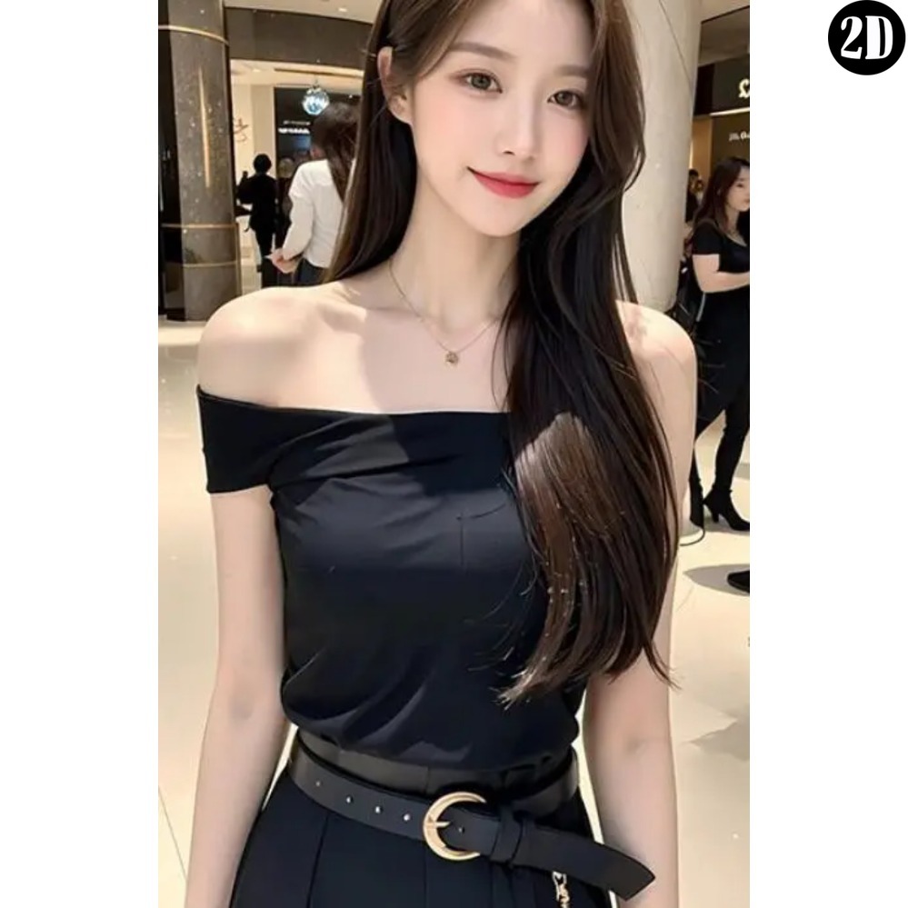 Photography Trend - ヴィンテージメタルティンサイン、黒のオフショルダードレスを着た女性のファッションポートレート、レトロなウォールアートポスター、家の装飾用鉄製絵画