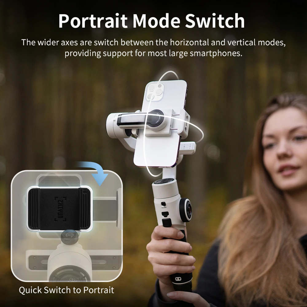 Handheld Stabilizer Gimbal - 新型Zhiyun Smooth 5s 3軸ハンドヘルドジンバルスタビライザー iPhone 11