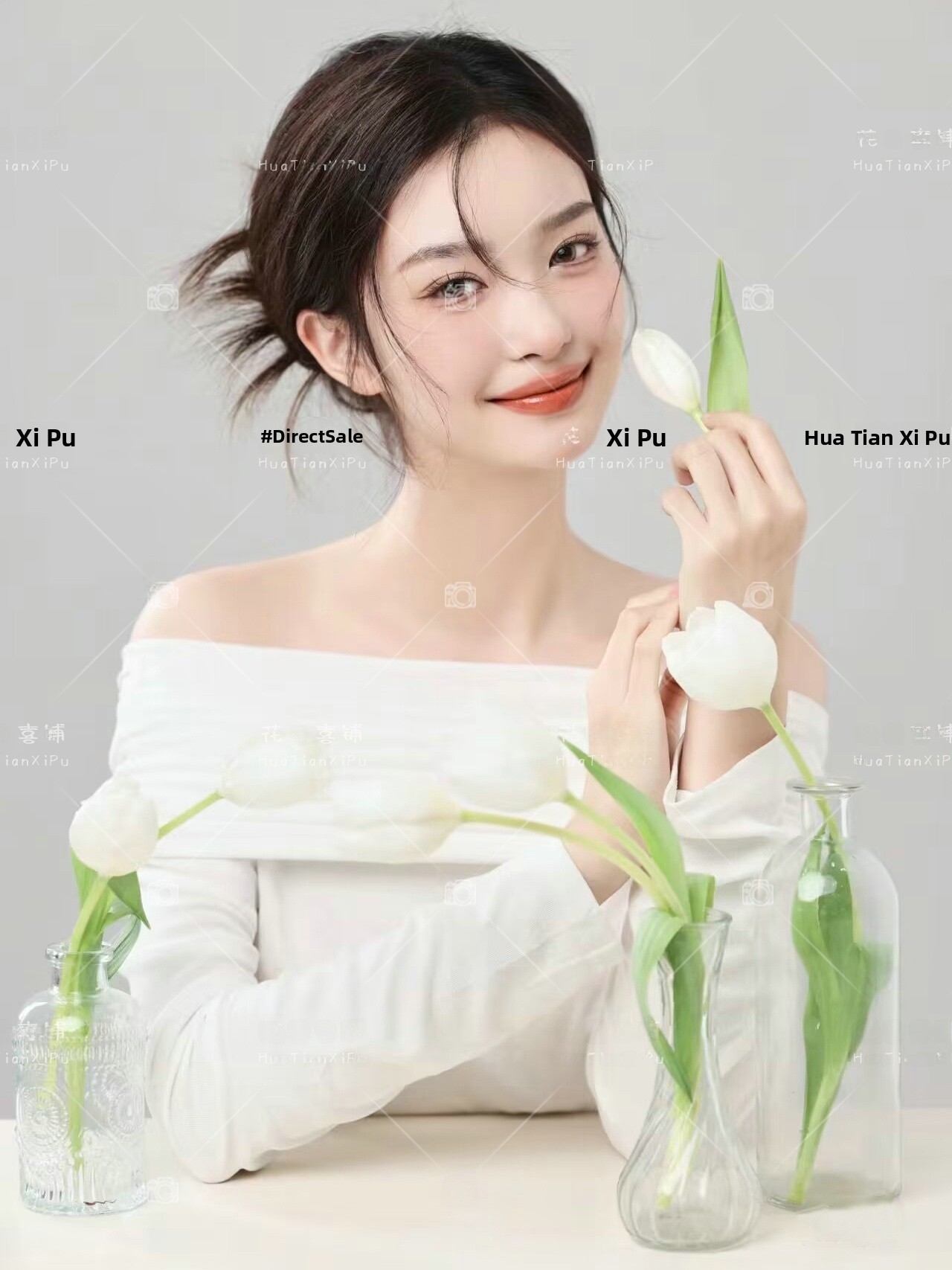 Photography Lighting - 新着スタジオテーマ韓国スタイルライトオキシジェンガールトップポートレートアート写真撮影服冬シーズンレディース...