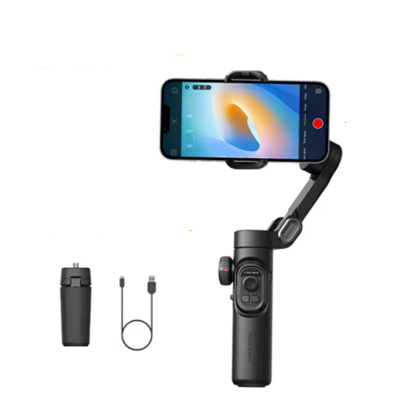 Handheld Stabilizer Gimbal - AOCHUAN Smart XE 3軸折りたたみ式ジンバル自撮り棒 APP制御 スマートフォン用ハンドヘルドスタビライザー