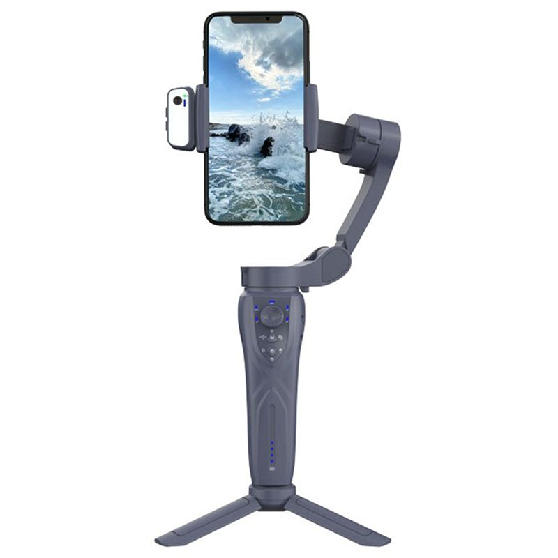 Handheld Stabilizer Gimbal - F12 3軸ハンドヘルドジンバル スマートフォンスタビライザー 携帯電話用自撮り棒 Vlog撮影用 防振ビデオ録画