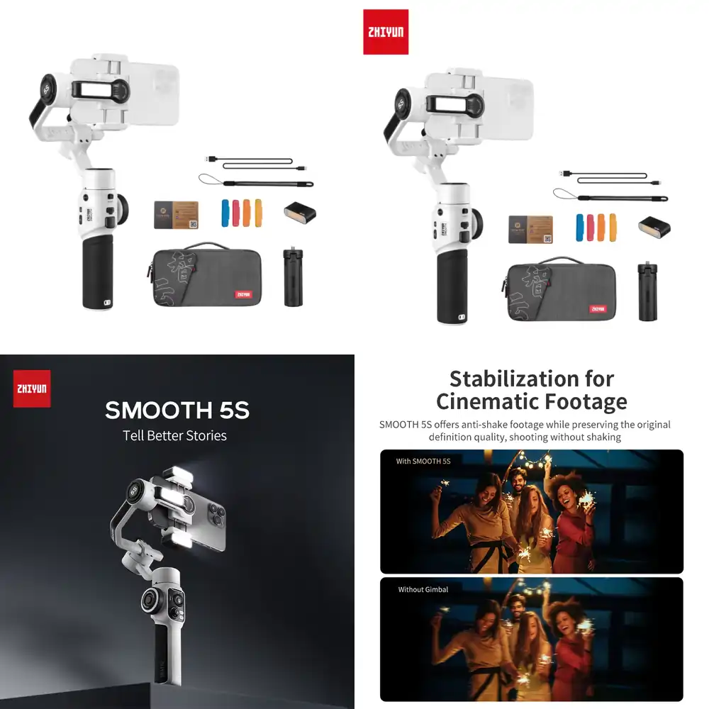 Zhiyun Smooth 5S Combo 3軸スマホ用手 - Handheld Stabilizer Gimbal のレビューと価格