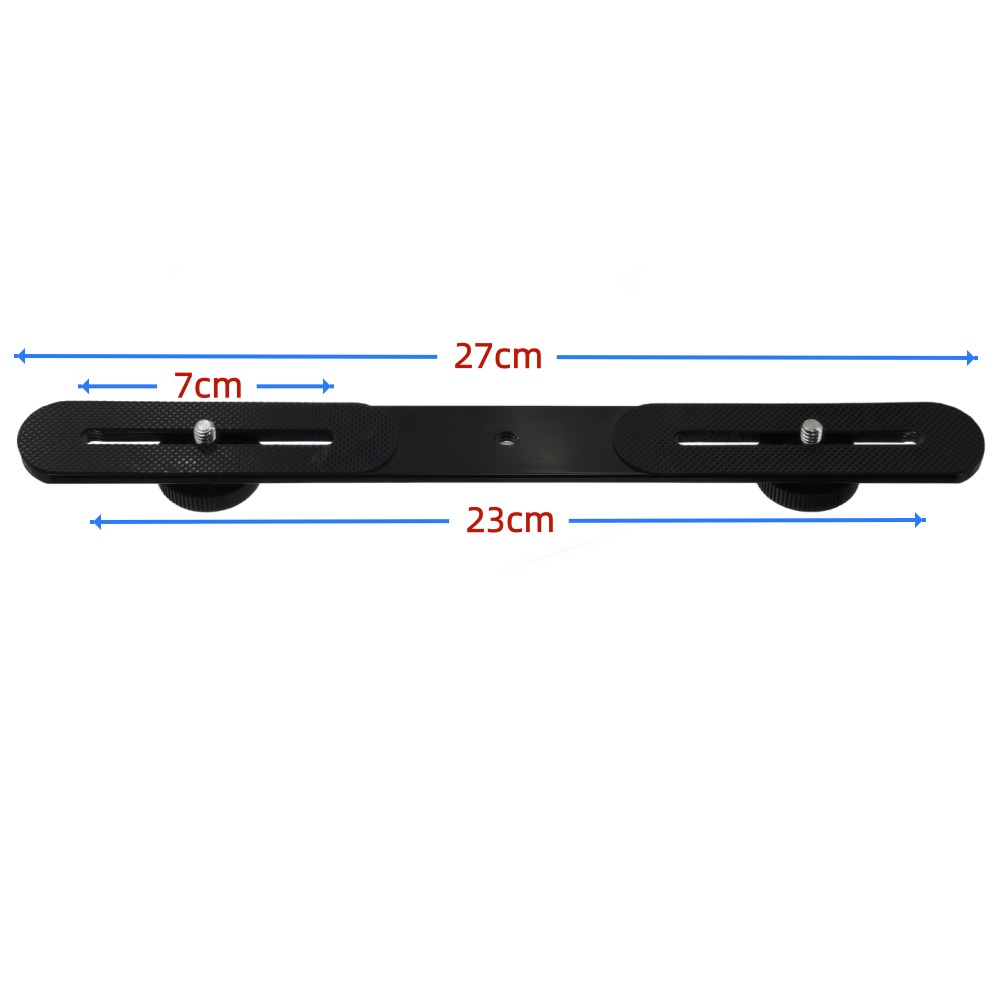 デュアルフラッシュブラケット 1/4インチネジ ホットシュー - Photography Basics のレビューと価格