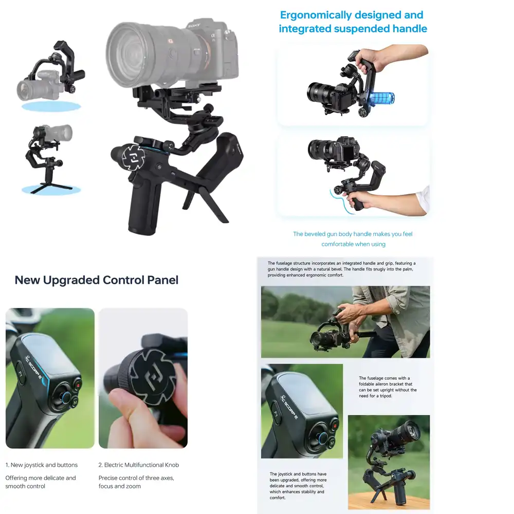 FeiyuTech Feiyu Scorp 2 3軸ハンドヘ - Handheld Stabilizer Gimbal のレビューと価格