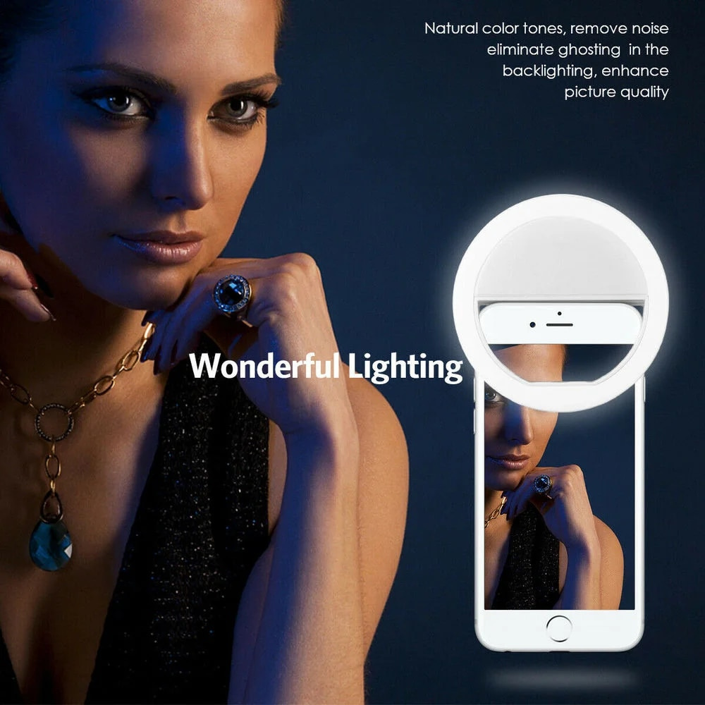 LEDセルフィーフィルライトUSB充電式LEDセルフィーリン - Photography Lighting のレビューと価格