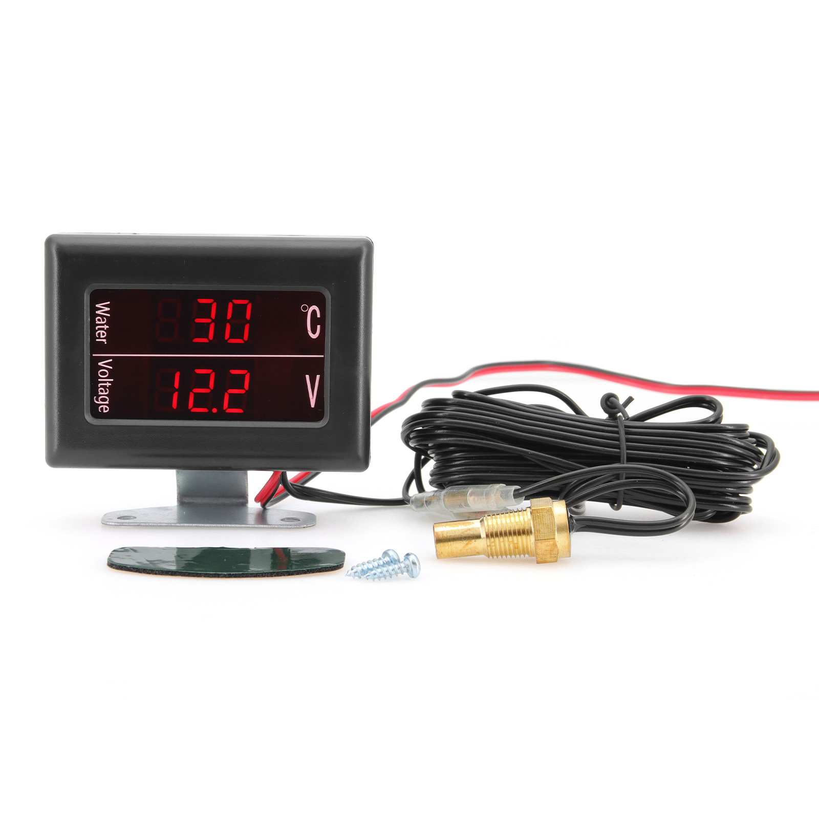 2in1車載LEDデジタルゲージ 水温計+電圧計 汎用カーア - Light Meter Incident のレビューと価格