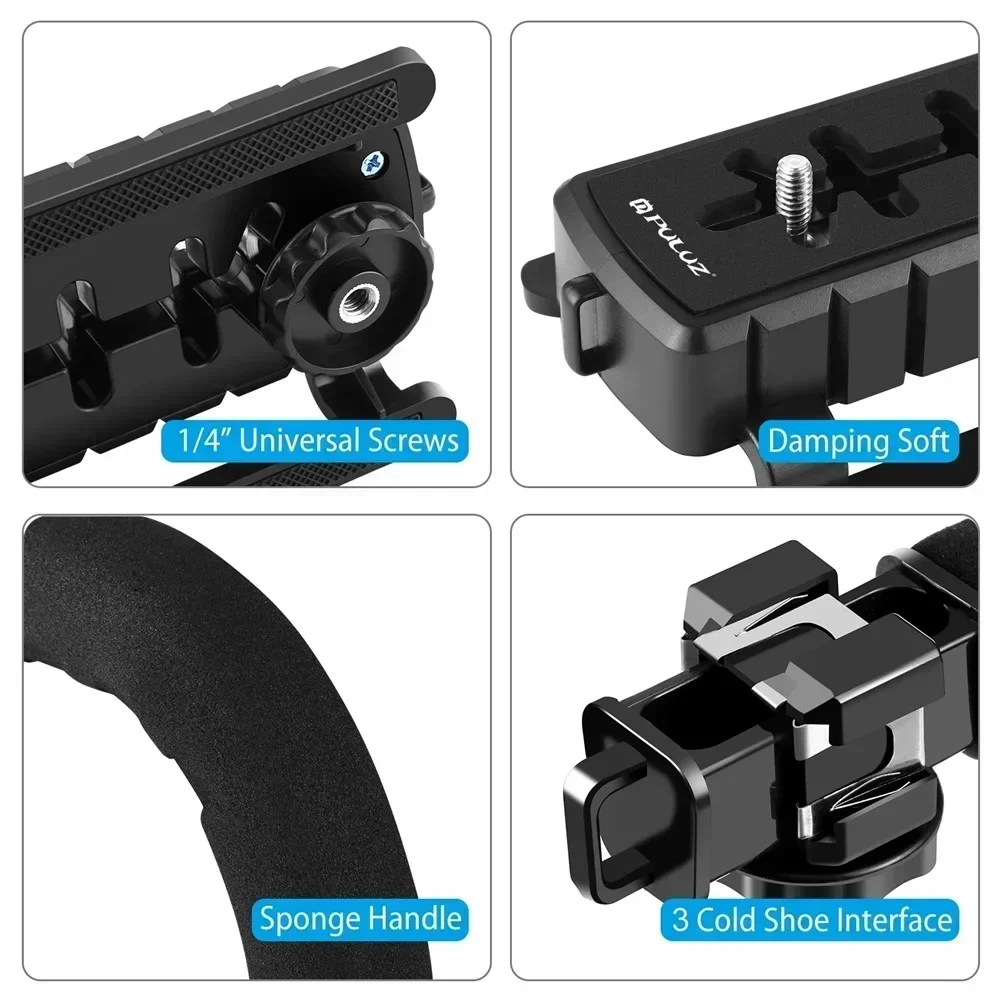 ユニバーサルカメラスタビライザー C型ハンドヘルドCフレーム - Handheld Stabilizer Gimbal のレビューと価格