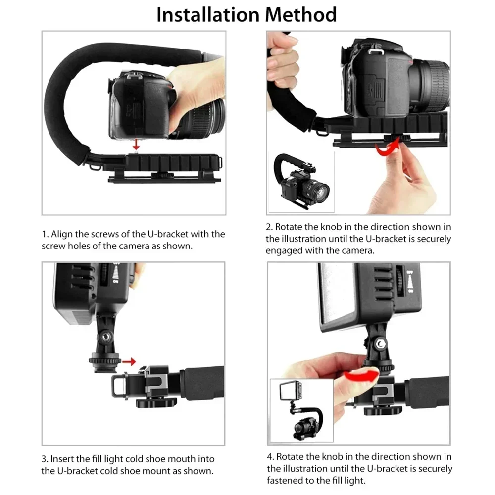 ユニバーサルカメラスタビライザー C型ハンドヘルドCフレーム - Handheld Stabilizer Gimbal のレビューと価格