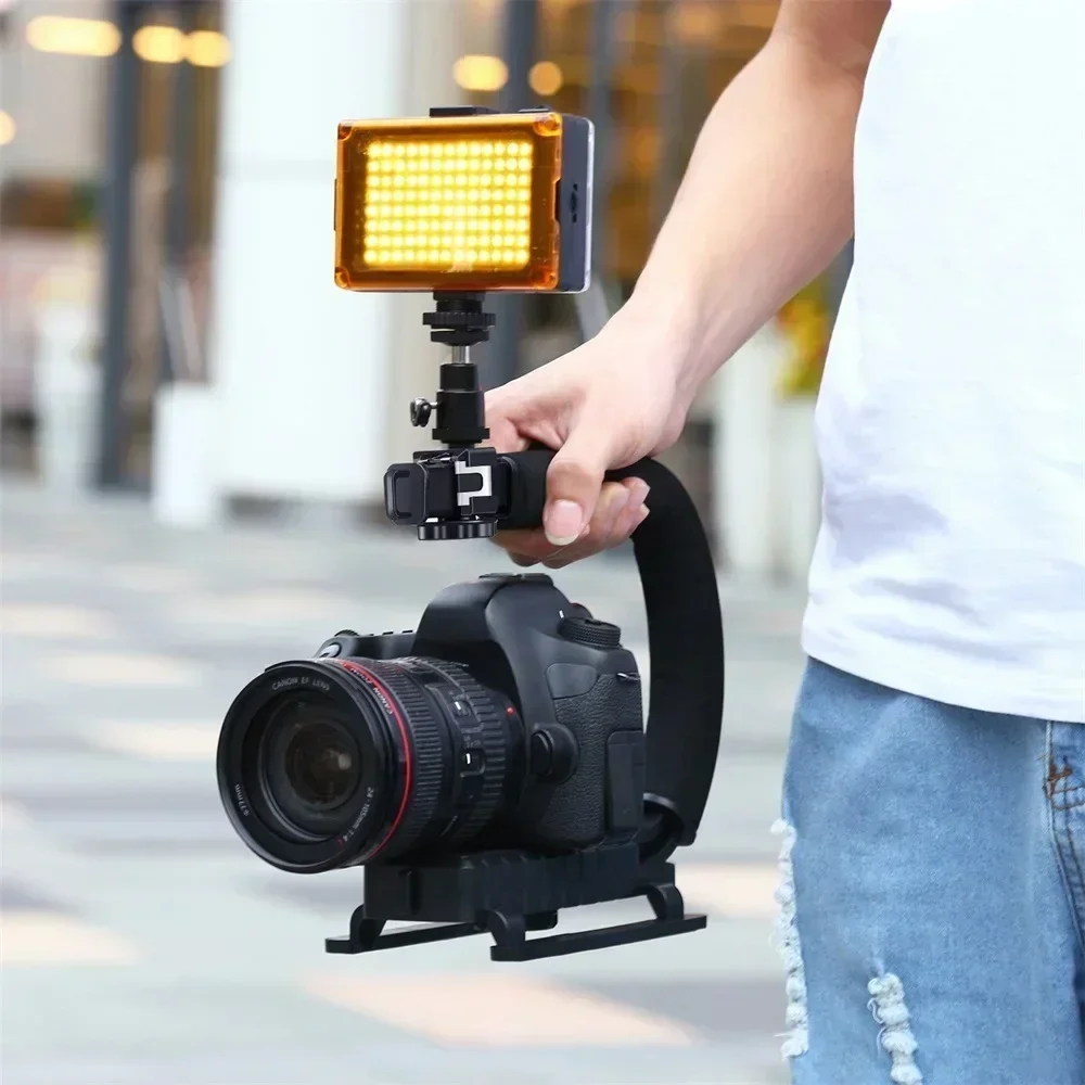 ユニバーサルカメラスタビライザー C型ハンドヘルドCフレーム - Handheld Stabilizer Gimbal のレビューと価格