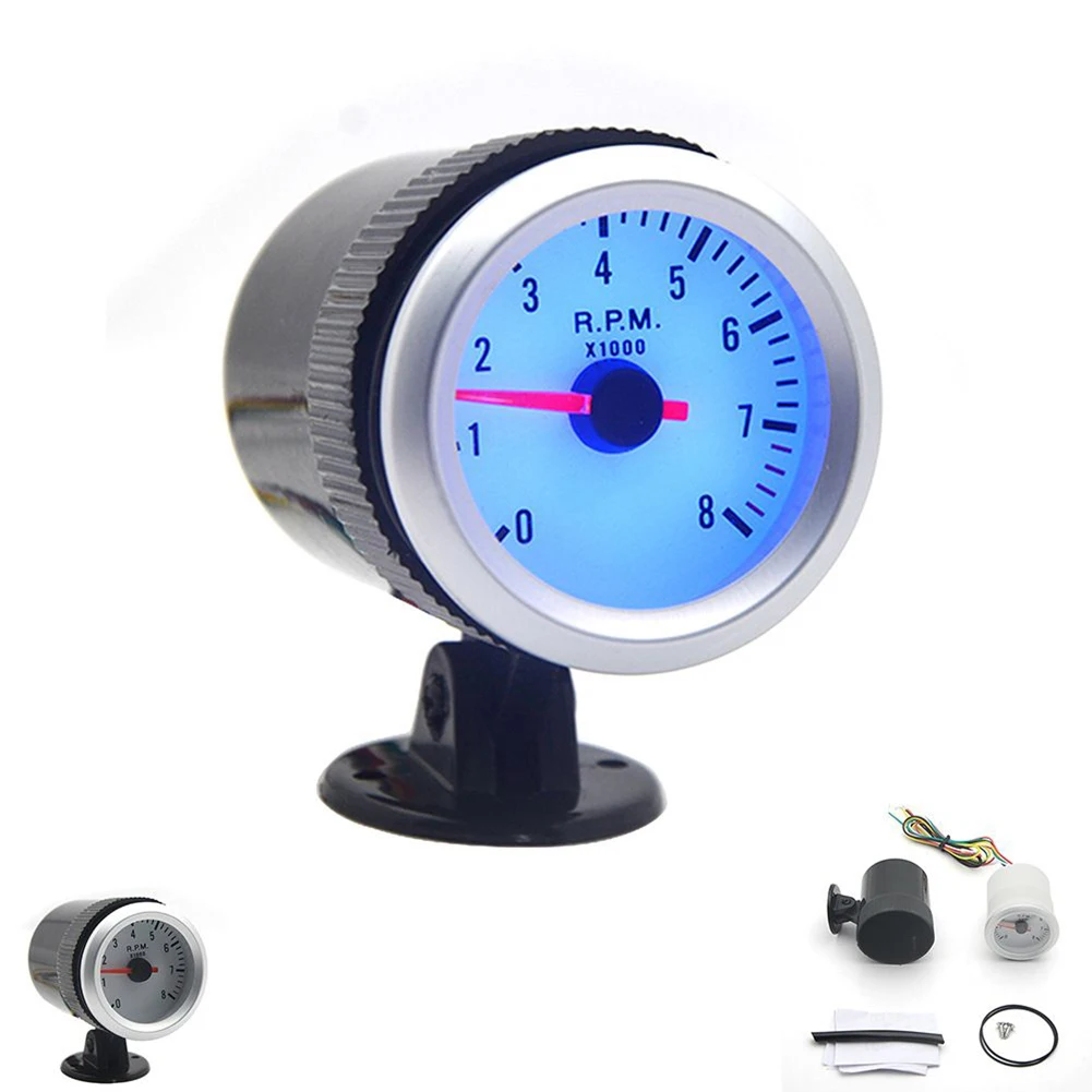 2 52mm 車用エンジンタコメーターゲージメーター、白い文 - Light Meter Incident のレビューと価格
