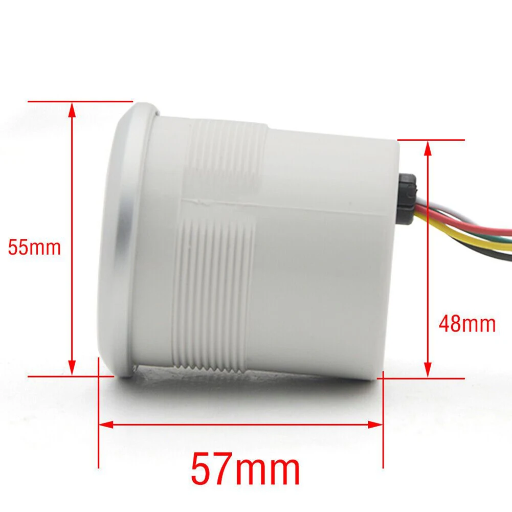 2 52mm 車用エンジンタコメーターゲージメーター、白い文 - Light Meter Incident のレビューと価格