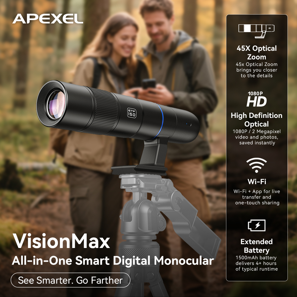 APEXEL 45倍光学ズーム VisionMax オールイ - Photography Ratio のレビューと価格