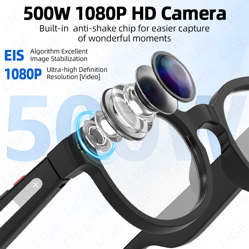 LIGEスマートサングラス メンズ 500Wカメラ搭載 AI - Photography Translate のレビューと価格