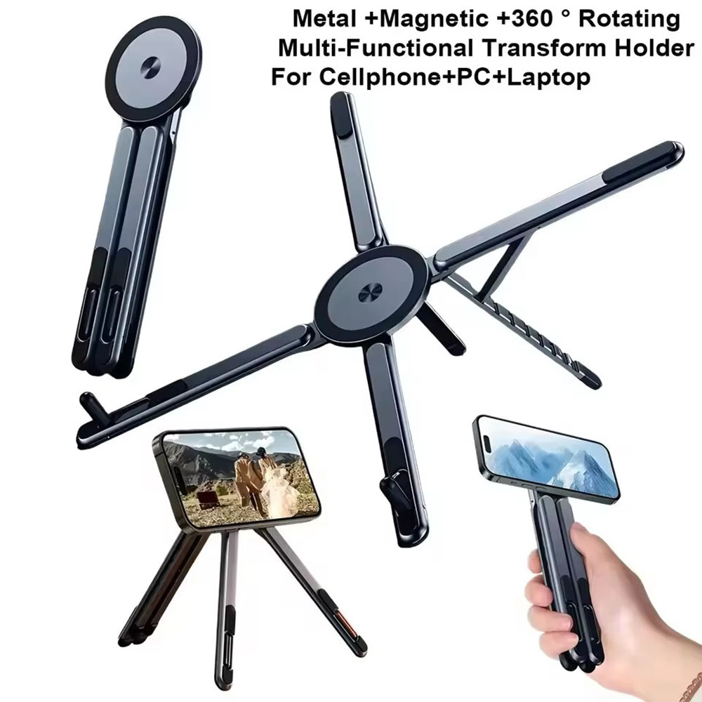 携帯電話用マグネット式ホルダー＆自撮り棒 3-in-1 折り - Photography Basics のレビューと価格