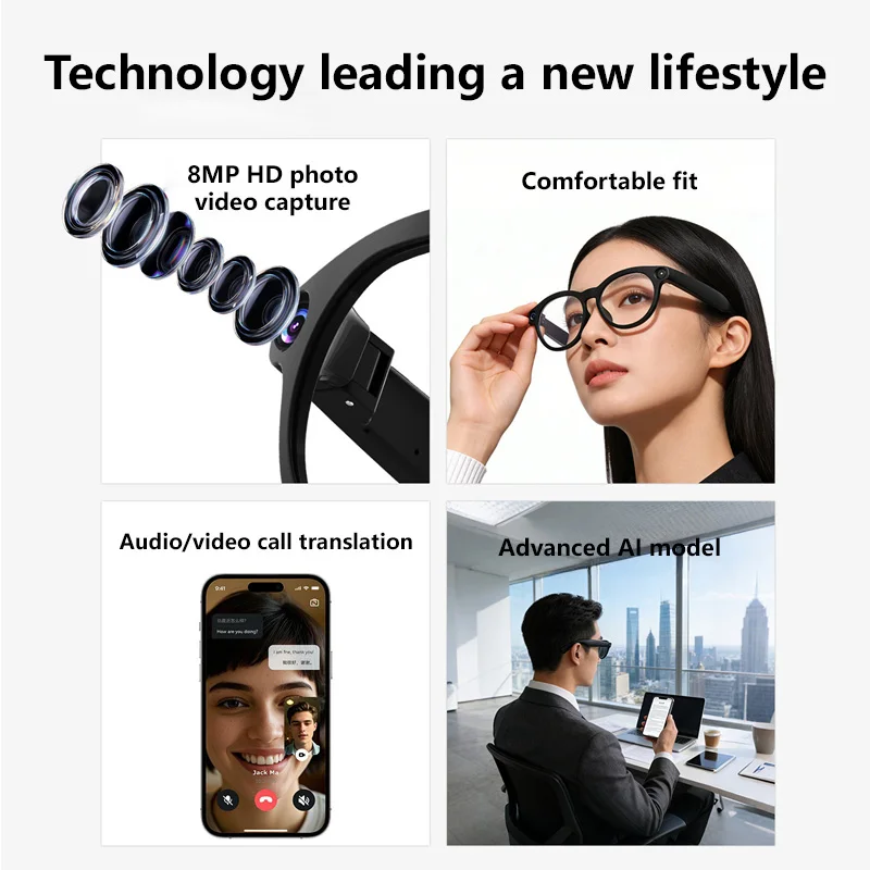 新製品 800W ピクセル AI スマートグラス TikTo - Photography Translate のレビューと価格
